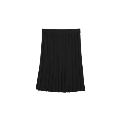 pleats 'skirt' midi black