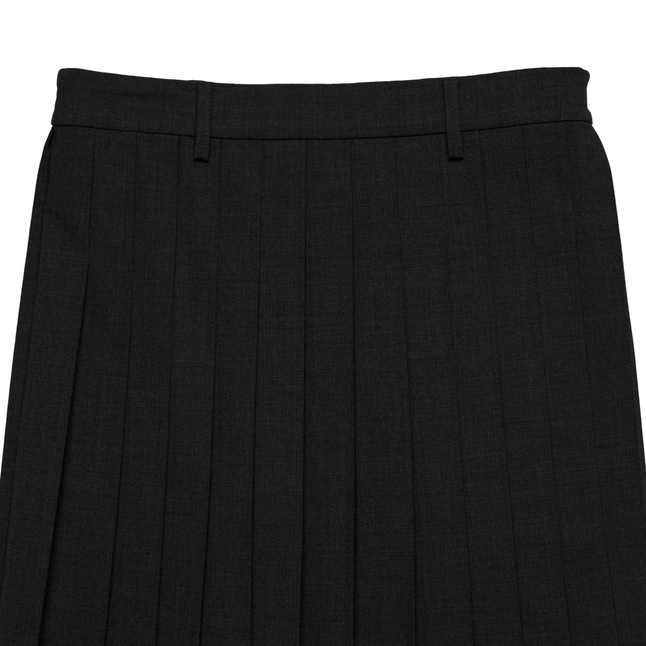 pleats 'skirt' midi black