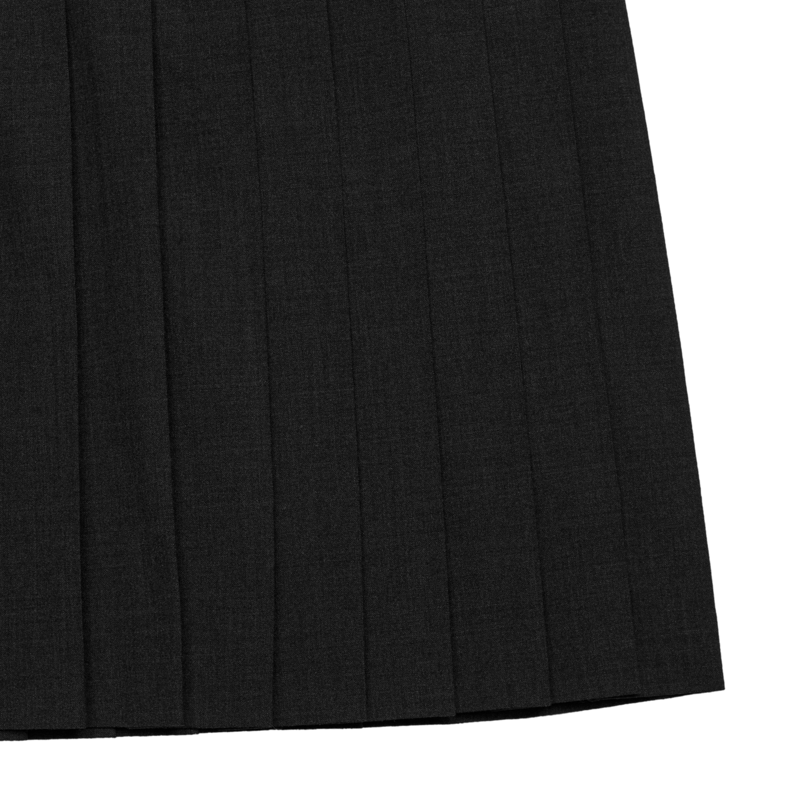 pleats 'skirt' midi black