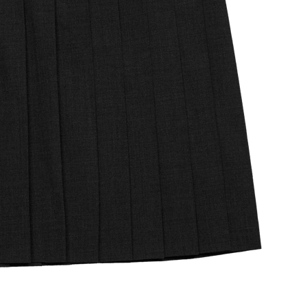 pleats 'skirt' midi black