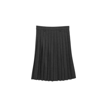 pleats 'skirt' midi dark gray
