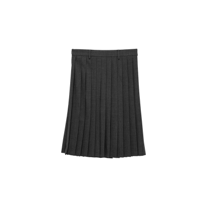 pleats 'skirt' midi dark gray