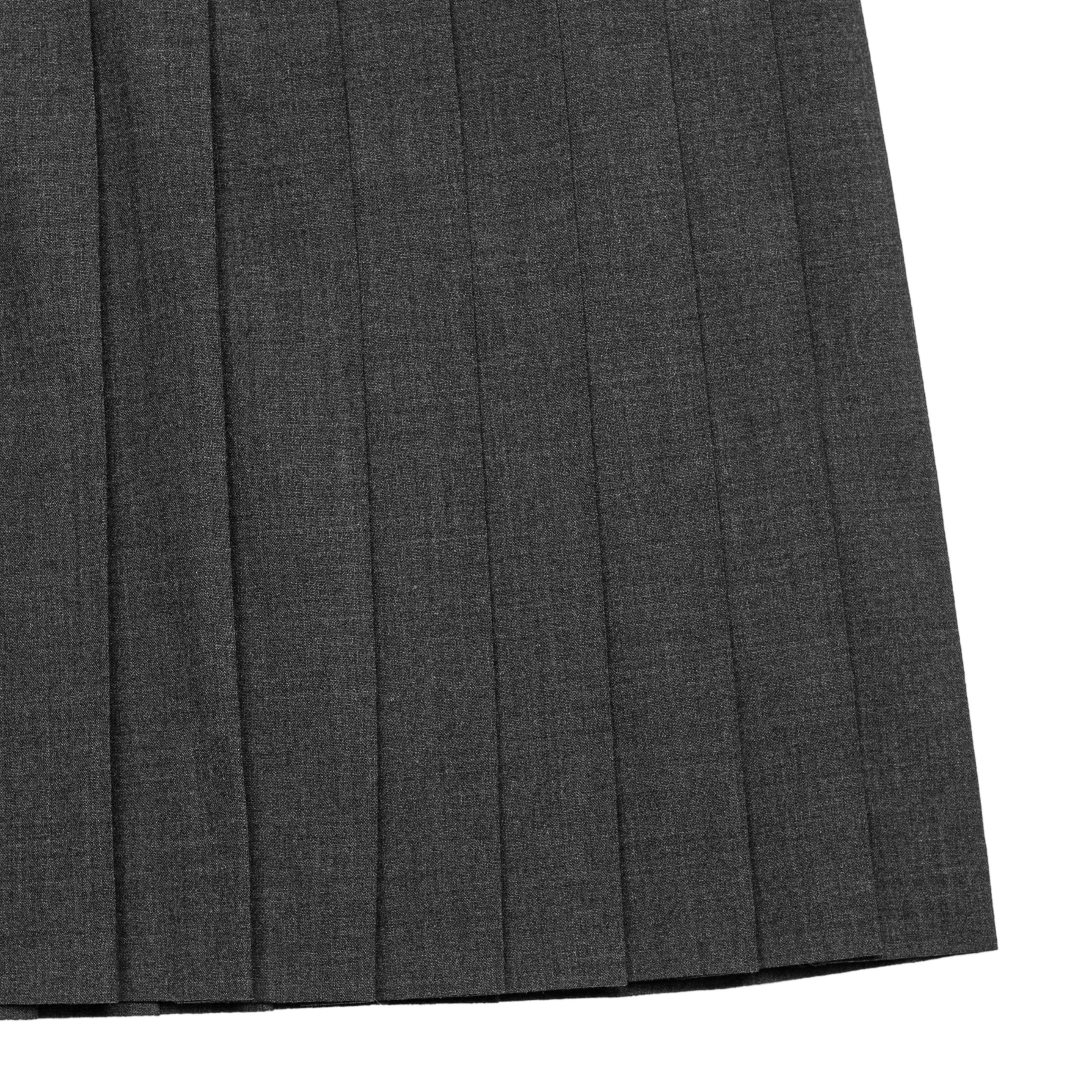 pleats 'skirt' midi dark gray