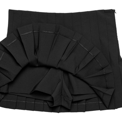 pleats 'skirt' mini black