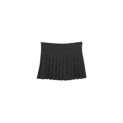 pleats 'skirt' mini dark gray