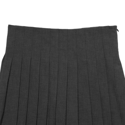 pleats 'skirt' mini dark gray