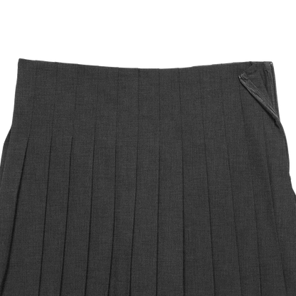 pleats 'skirt' mini dark gray