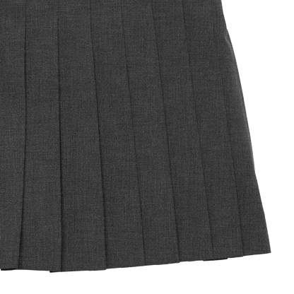 pleats 'skirt' mini dark gray
