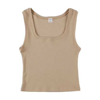 square 'tank' beige