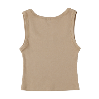 square 'tank' beige