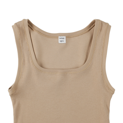 square 'tank' beige