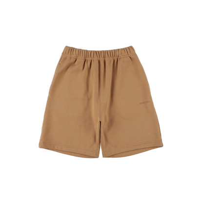 ‘sweat shorts’ camel beige