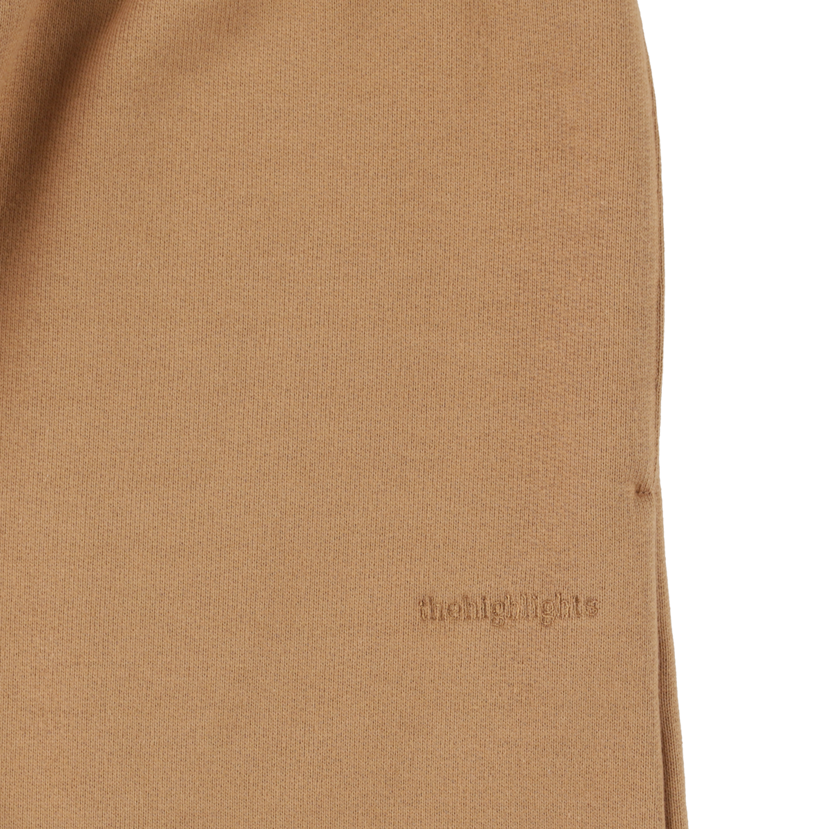 ‘sweat shorts’ camel beige