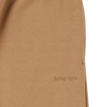 ‘sweat shorts’ camel beige
