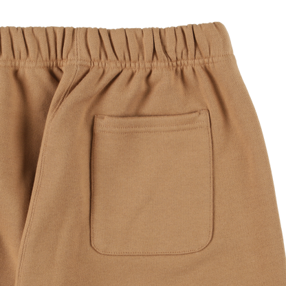 ‘sweat shorts’ camel beige