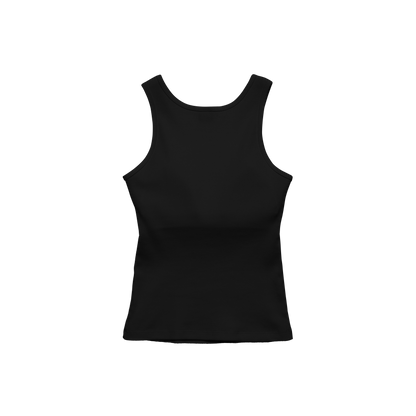 'tank' built-in-bra black