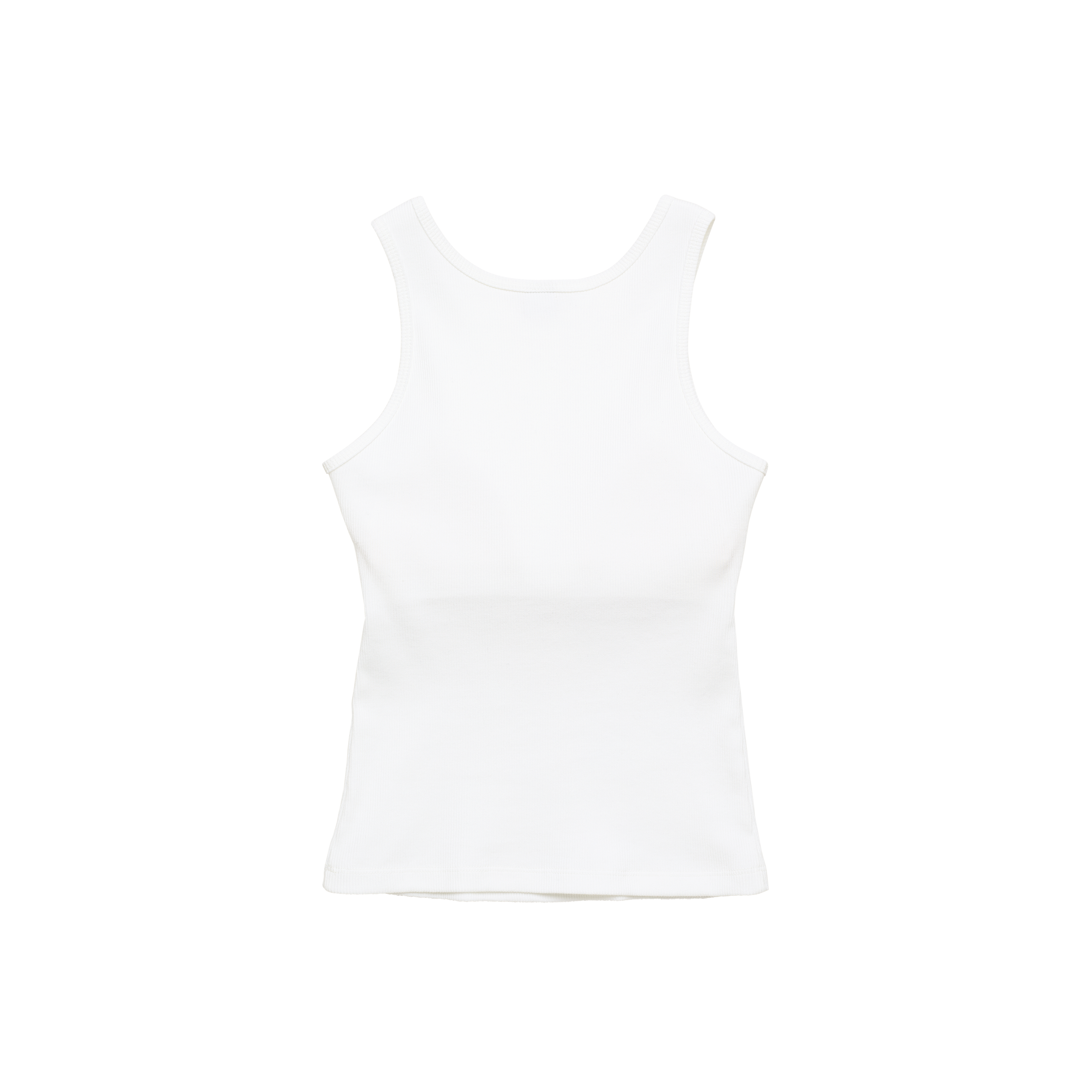 'tank' built-in-bra white