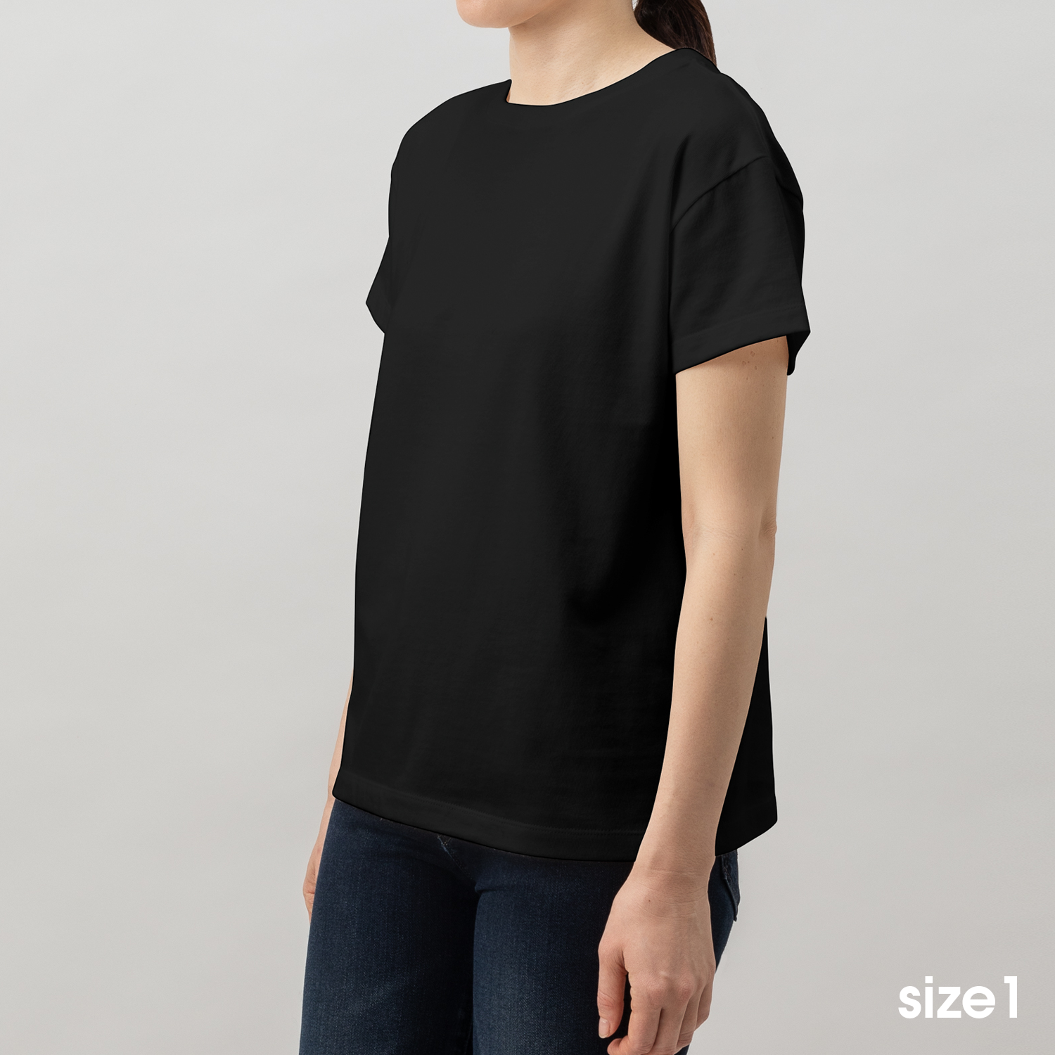 '2pack tee' light-fit T-shirt black
